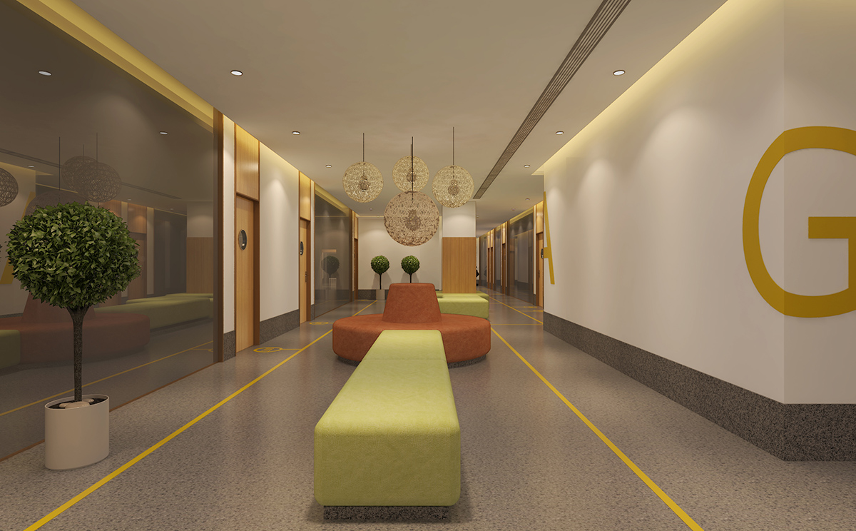 820㎡ Children's Early Education Interior Design Rendering