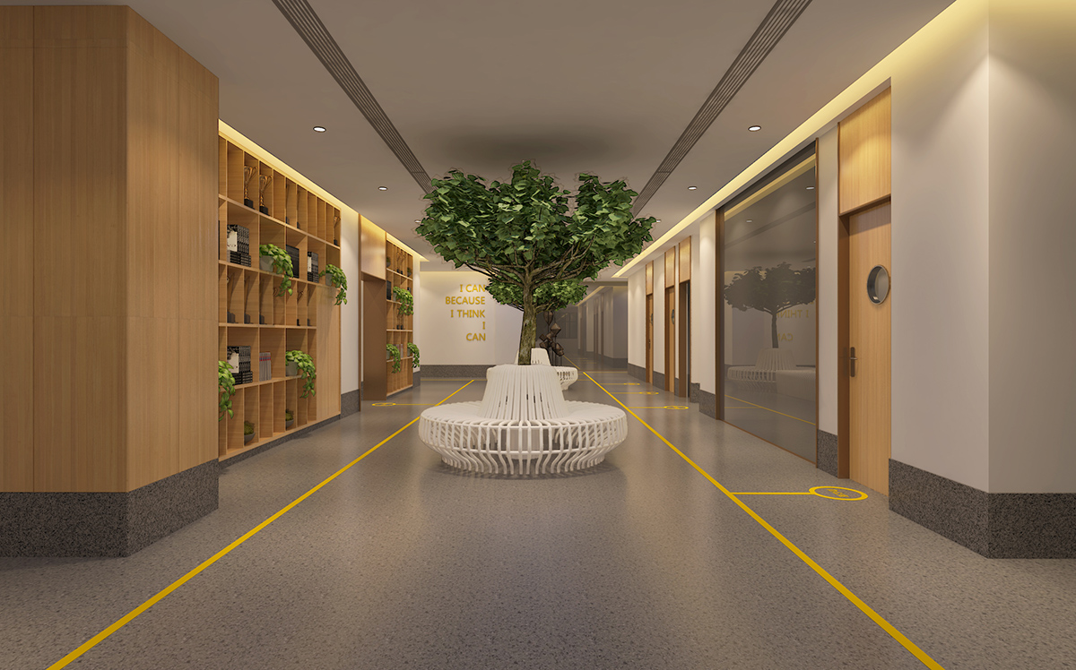 820㎡ Children's Early Education Interior Design Rendering